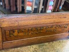 Richardson’s Spool Silk Rotating Display Case with Glass Panels 20×30.5×20.25″