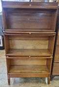 Macey 3 Stack Barrister Bookcase with Glass Fronts 14x34x16.25″