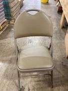 Flash Furniture
Hercules Series Extra Large Ultra-Premium Triple Braced Beige Vinyl Metal Folding Chair with Easy-Carry Handle
