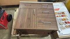 36” Vanity with missing legs and top damage