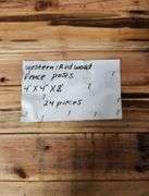 24- Western Redwood Fence Post 4” x 4” x 8’ you are bidding times the money