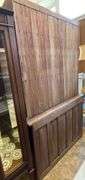 Two-Piece Stepback Hutch with Glass Doors and Multiple Drawers 43x23x71.5″