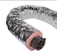 Master Flow 10 in. x 25 ft. Insulated Flexible Duct R8 Silver Jacket