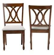 Baxton Studio
Augustine Grey and Walnut Brown Fabric Dining Chair (Set of 2)