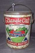 Triangle Club Brand 5lb Peanut Butter Tin by Montgomery Ward