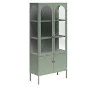 Ameriwood
Chloe Tall Metal Display Cabinet with 2 Arched Glass Doors, Pale Green
