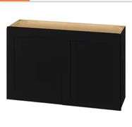 Hampton Bay
Avondale 36 in. W x 12 in. D x 24 in. H Ready to Assemble Plywood Shaker Wall Bridge Kitchen Cabinet in Raven Black