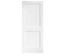 eightdoors brand
30 in. x 80 in. x 1-3/8 in. Shaker White Primed 2-Panel Solid Core Wood Interior Slab Door
