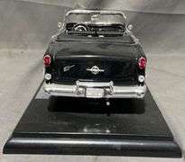 1955 Oldsmobile Super 88 Convertible Diecast Model on Display Base