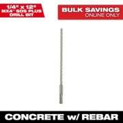 Milwaukee
1/4 in. x 12 in. 4-Cutter SDS-PLUS Carbide Drill Bit