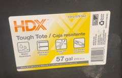 HDX 57Gal Tote with Lid