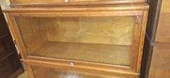 Macey 3 Stack Barrister Bookcase with Glass Fronts 14x34x16.25″