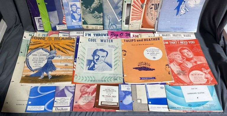 Sheet Music Covers and Pages Featuring Various Composers