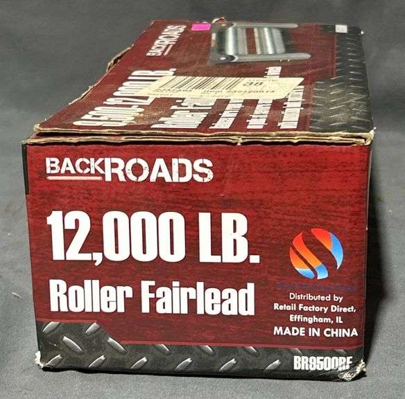Backroads 9,500-12,000 LB Roller Fairlead for Off-Road Winches