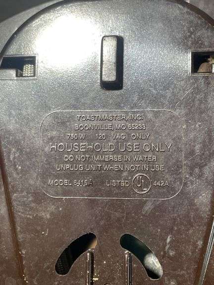 Toastmaster Model 8415A Single Burner Electric Hot Plate