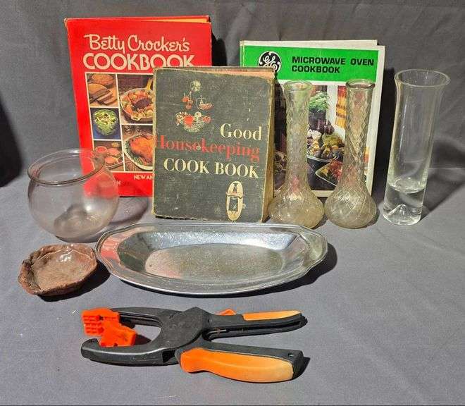 Cookbooks, Vases, and Tools