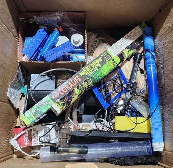 Aquarium Equipment and Accessories Including Heaters, Filters, and Supplies