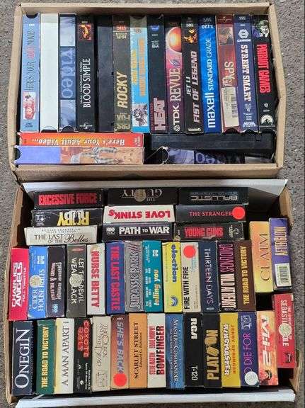 VHS Tapes Featuring Movies and Programs