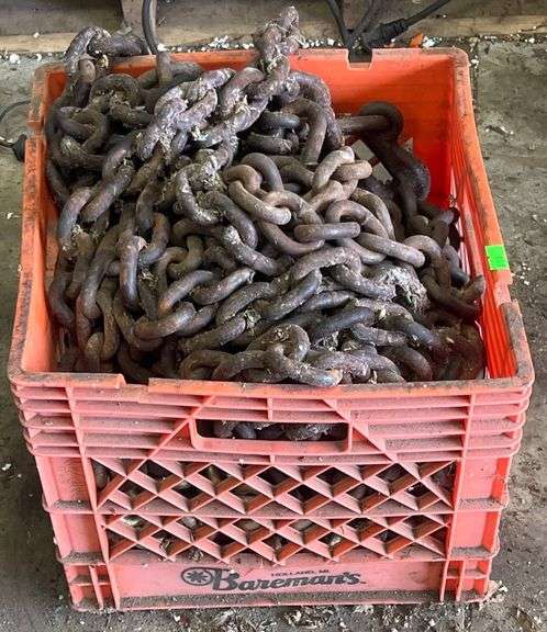 Heavy-Duty Log Chains in Plastic Storage Crate - Metzger Property ...