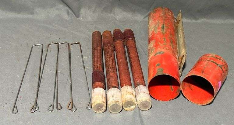 Flare Cartridges with Wire Stands and Red Tubular Cases