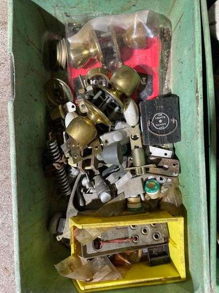 Hardware Components and Tools in Plastic Bins