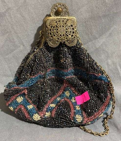 Two Evening Bags Featuring Beaded and Mesh Designs inc. Whiting & Davis