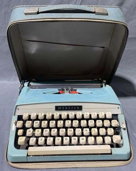 Webster Manual Typewriter with Case