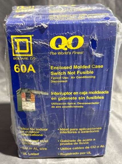 Square D QO200TR 60A Enclosed Molded Case Switch, Non-Fusible - Metzger