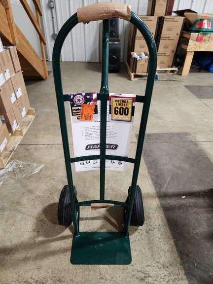 HARPER 600lbs. Capacity Loop Handle Hand Truck wheels are bent