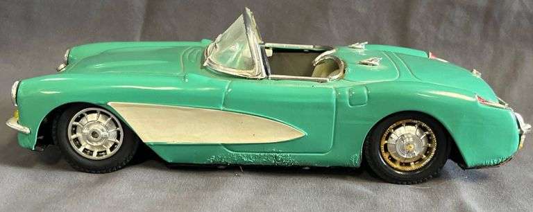 Green Die-Cast Convertible Model Car with MF329 Marking