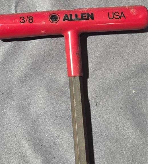 Allen T-Handle Hex Key Set with Additional L-Wrenchs in Case