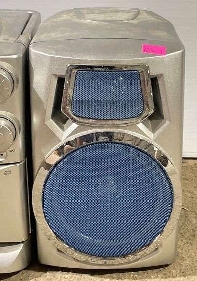 Compact Audio System with CD, Radio, Cassette, and Detachable Speakers