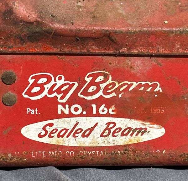 Big Beam No. 166 Sealed Beam Handheld Flashlight, Metal Construction