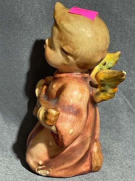 M.J. Hummel Figurine of Angel Playing Mandolin, 3” Tall