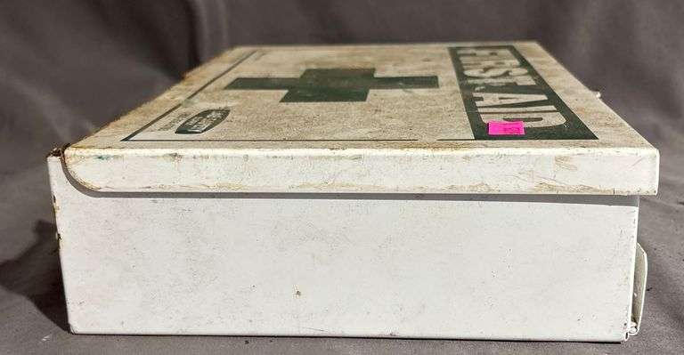 Metal First Aid Box with Supplies, Lab Safety Supply Brand