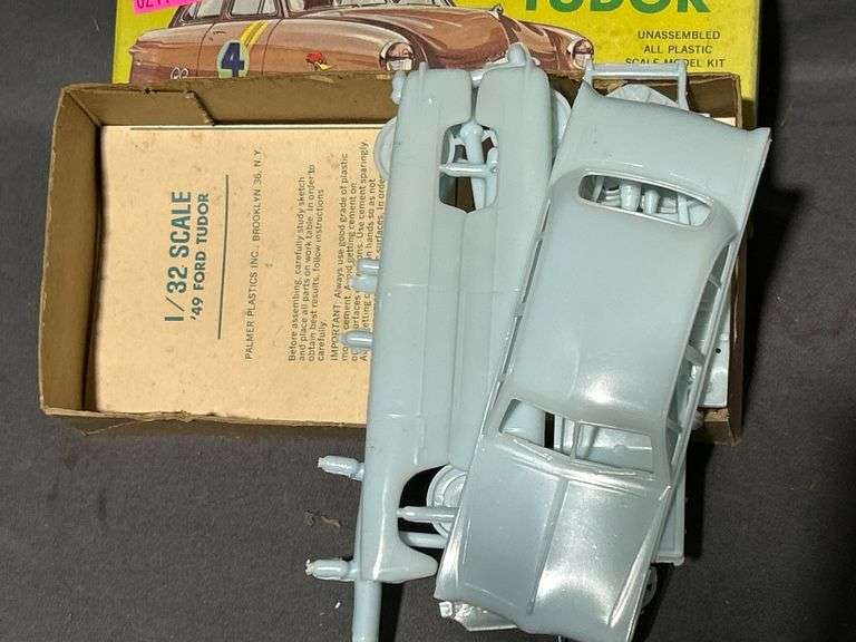 Palmer Plastics Plastic Model Kits: 49 Ford Tudor, Ford Galaxie XL500 Convertible, and Mustang Convertible, 1/32 Scale