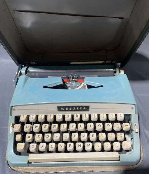 Webster Manual Typewriter with Case