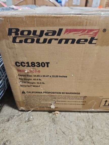 Royal Gourmet
Barrel Charcoal Grill in black with Front Storage Basket and Hooks