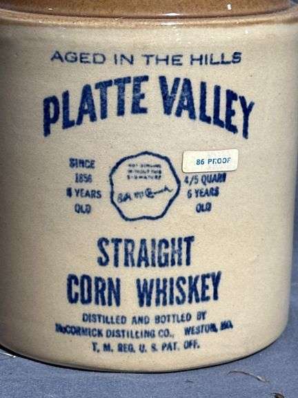 McCormick Platte Valley Straight Corn Whiskey Jug, 7-Inch