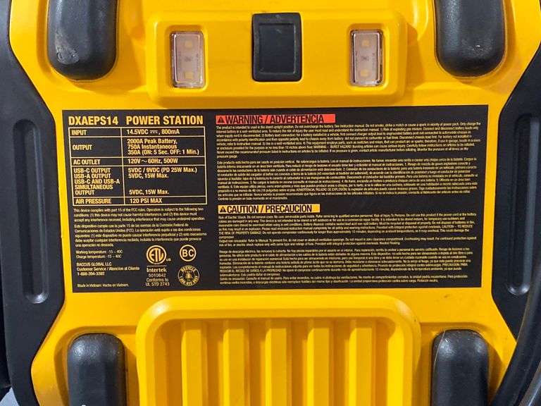 DeWalt DXAEPS14 Power Station Jump Starter (No Cord)