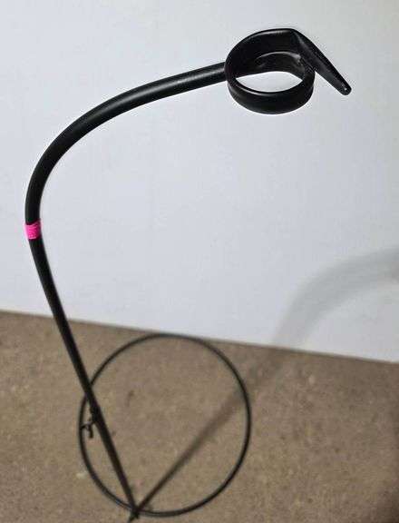 Black Metal Freestanding Display Stand 48″ H
