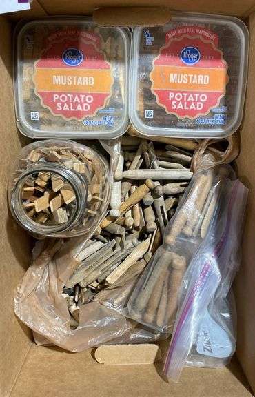 Clothes Pegs and Wood Craft Pieces