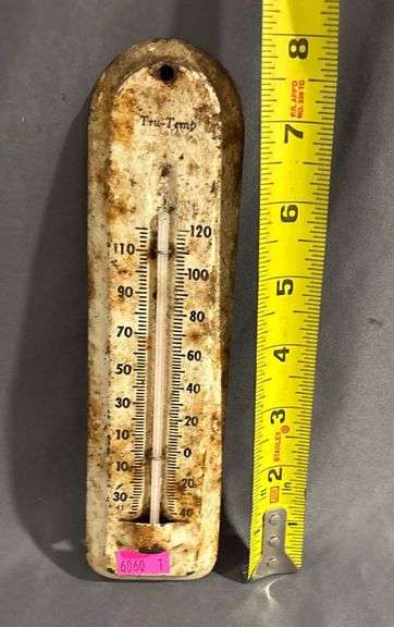 Metal Thermometer with Tru-Temp Branding, 7.5” Long
