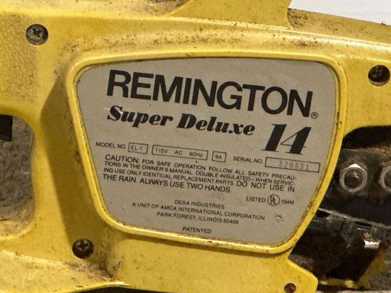 Remington Super Deluxe 14 Electric Chainsaw