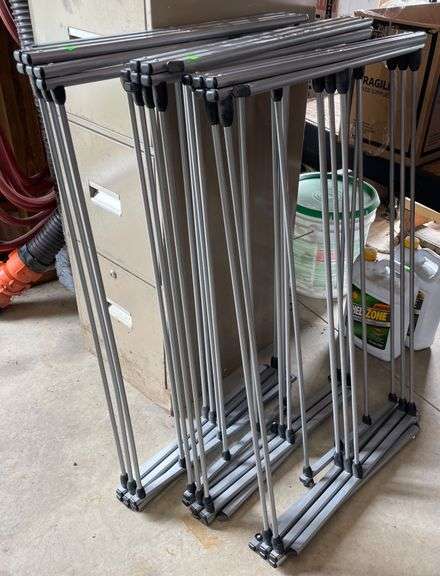 3 Collapsible Metal Drying Racks, 35x15x45 in. - Metzger Property ...