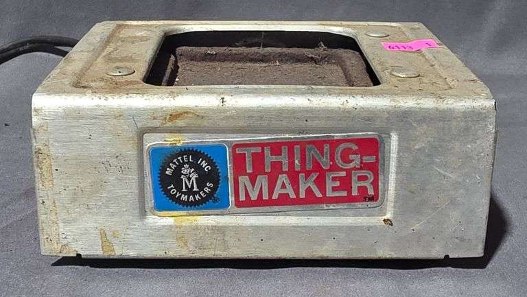 1964 Mattel Thing-Maker Electric Toy Mold Heating Unit model 4577, 5.5″ x 5″