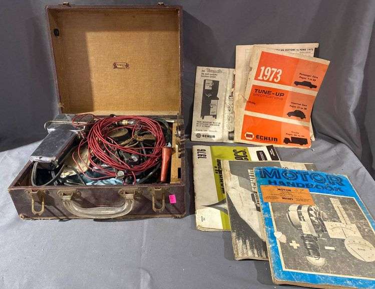Automotive Diagnostic Case with Wiring Accessories and Tune-Up Manuals