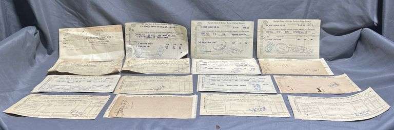 Railroad Freight and Delivery Records, Early 20th Century, Including The Lakeshore and Michigan Southern Railroad Company