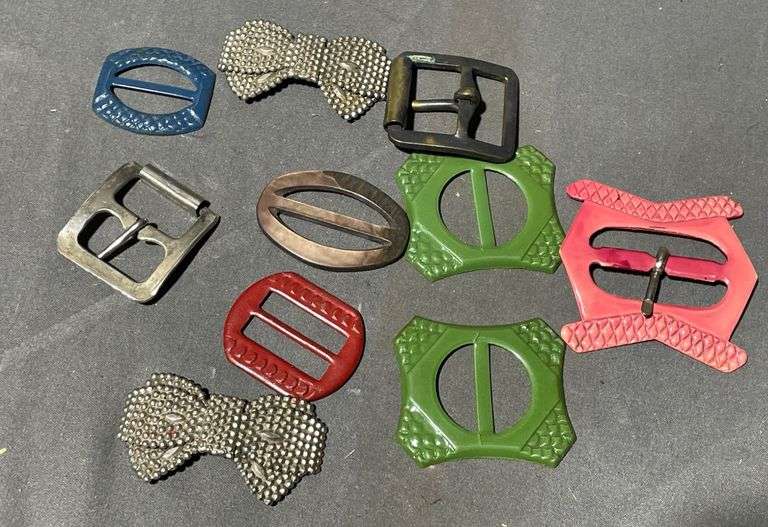 Plastic and Metal Buckles in Storage Container
