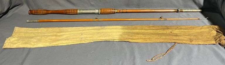 Sport King Bamboo Fishing Rod with Cloth Sleeve